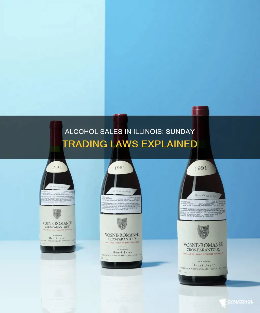 what time is alcohol sold in illinois on sunday