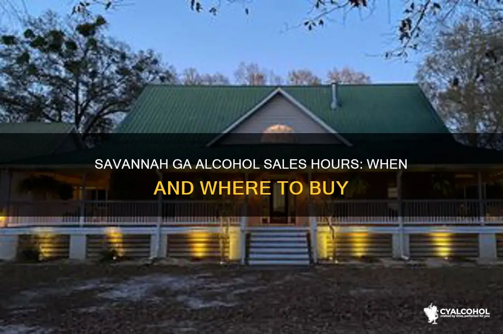 what time is alcohol sold in savannah ga