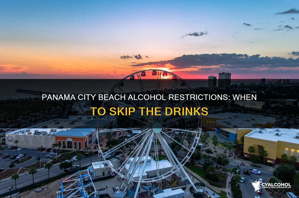 what time no alcohol panama city beach fl