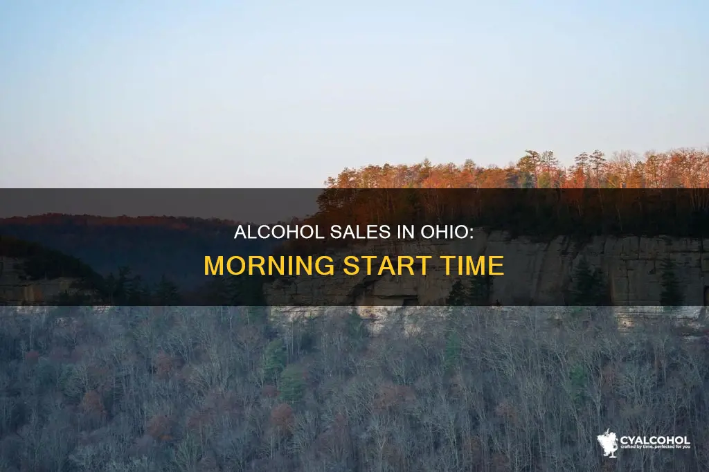 what time of morning do alcohol sales begin in ohio