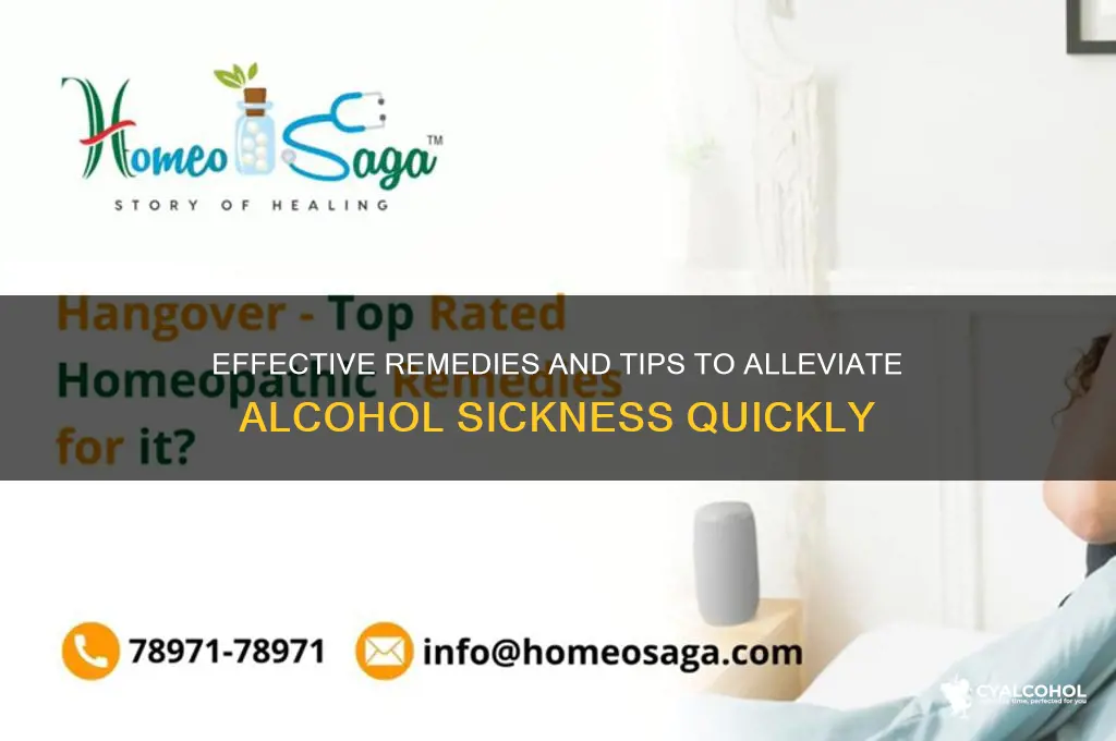 what to do for alcohol sickness