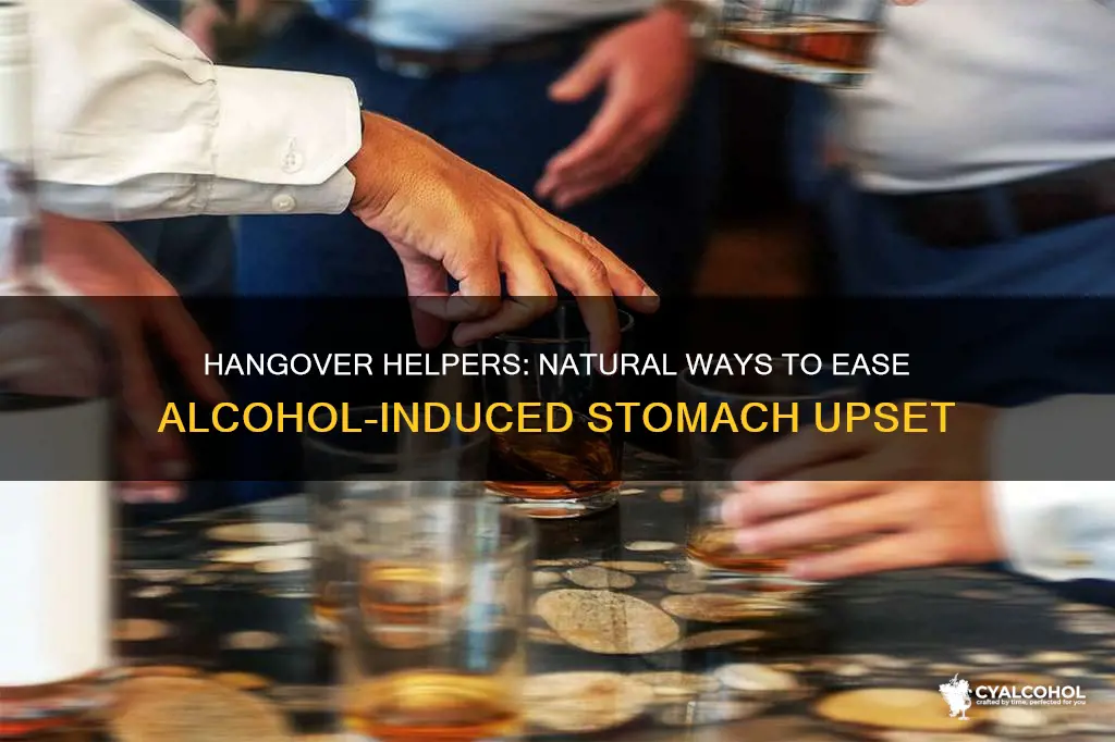 what to do for an upset tomach due to alcohol