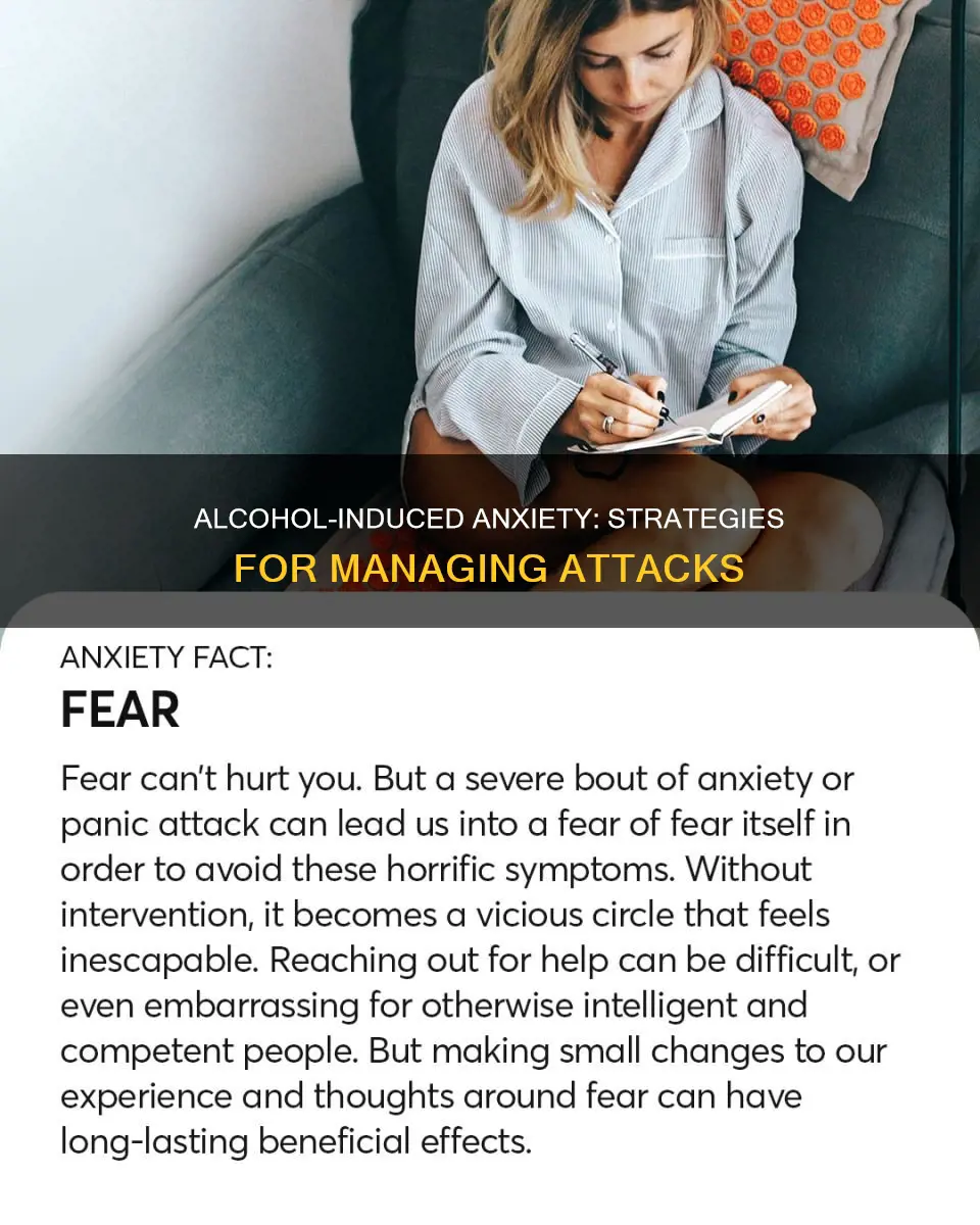 what to do for anxiety attacks because of alcohol