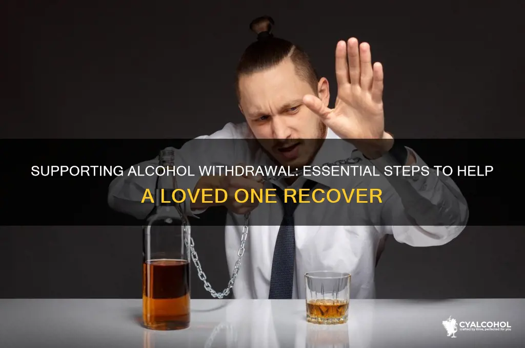 what to do for someone in withdrawl alcohol