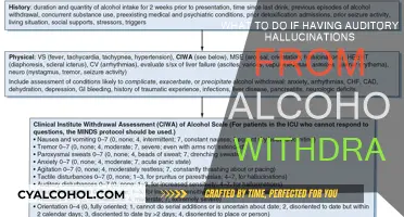 Alcohol Withdrawal and Auditory Hallucinations: What to Do?