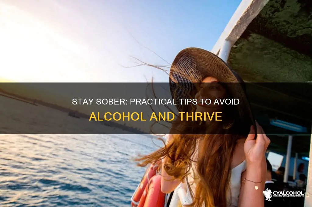 what to do to avoid alcohol