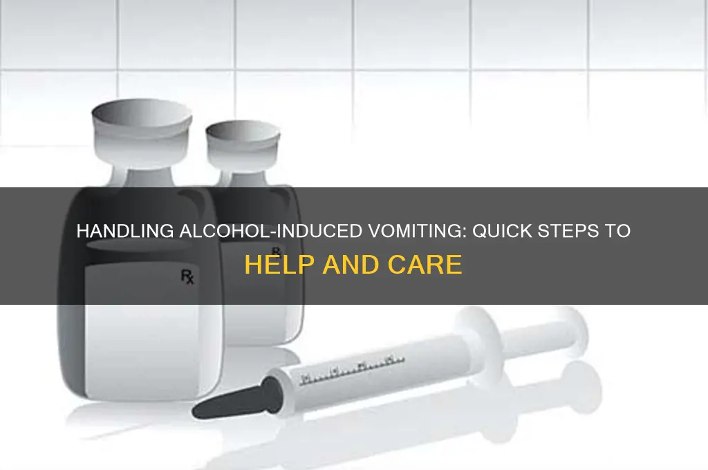 what to do when someone vomits from alcohol