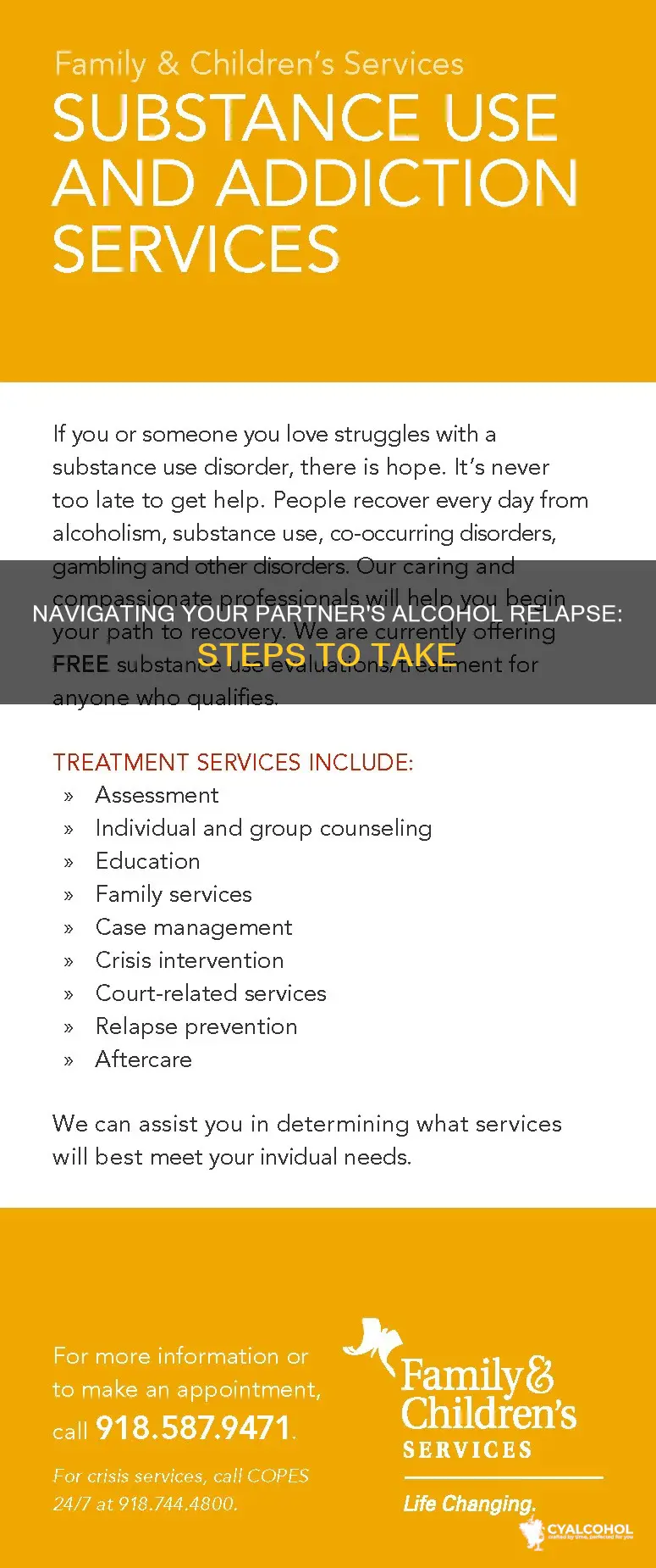 what to do when your partner relapses on alcohol