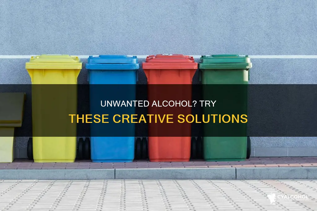 what to do with alcohol you don
