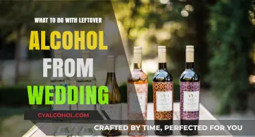Creative Ways to Repurpose Leftover Wedding Alcohol: Tips and Ideas