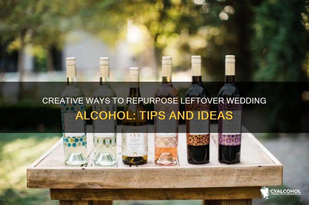 what to do with leftover alcohol from wedding