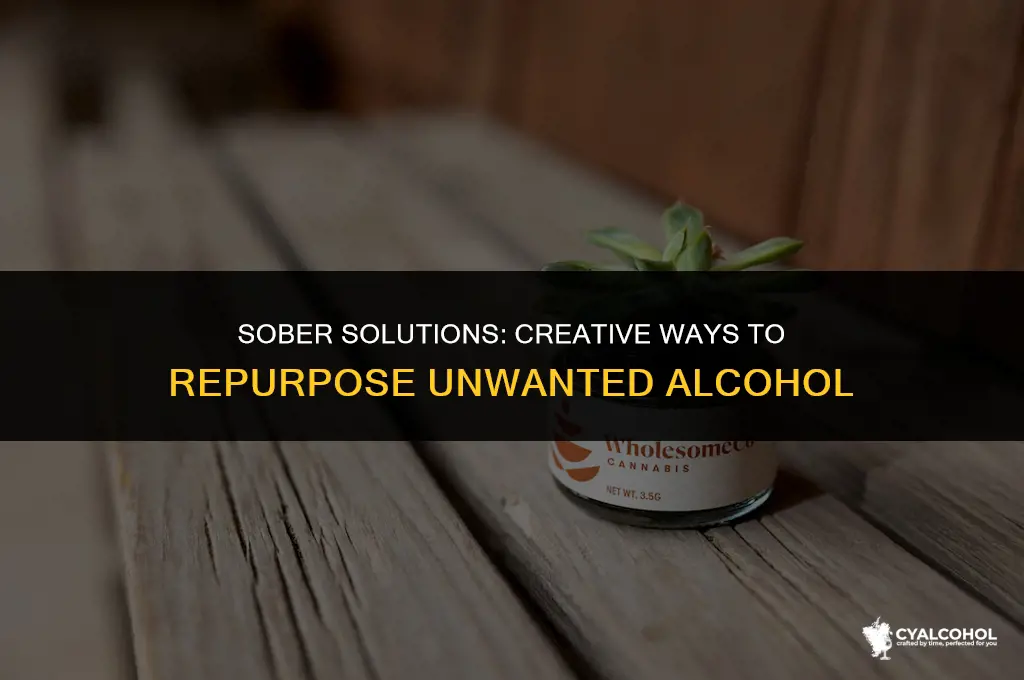what to do with unwanted alcohol