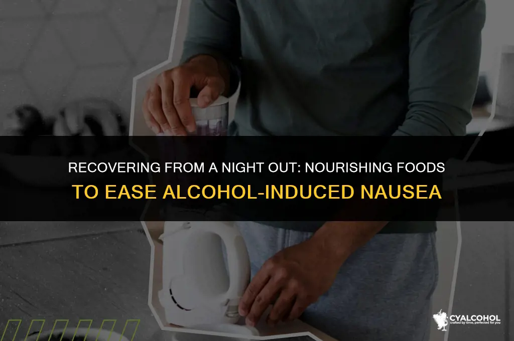 what to eat after puking alcohol
