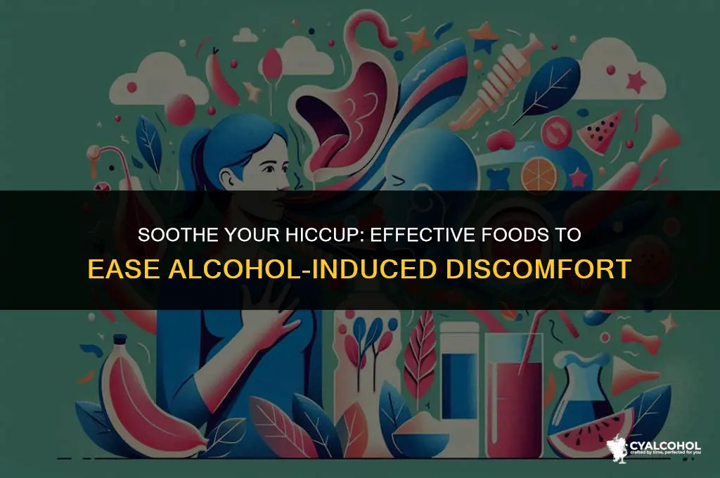 what to eat for alcohol hiccups