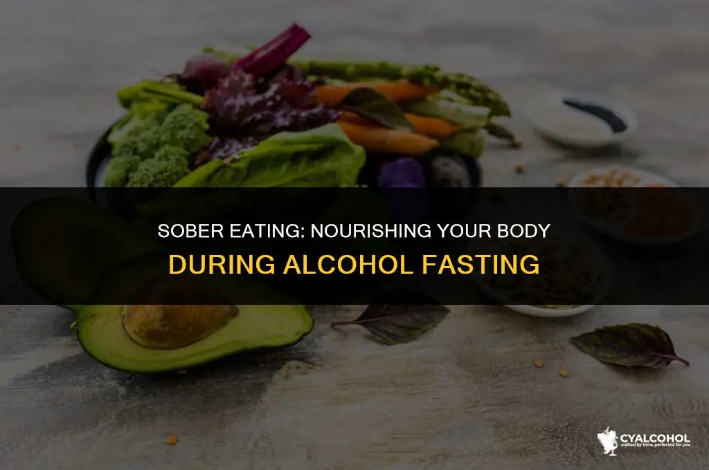 what to eat while fasting alcohol
