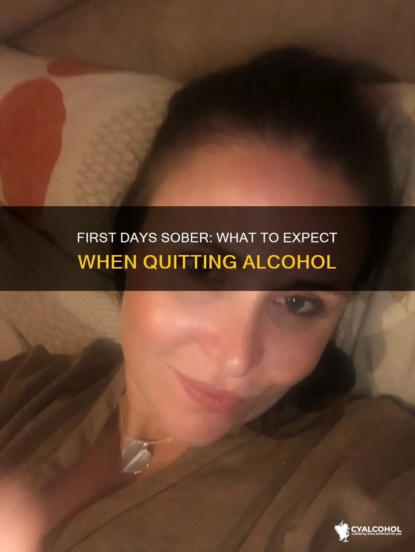 what to expect the first few days of no alcohol