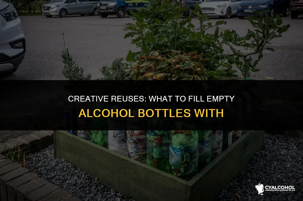 what to fill alcohol bottle with