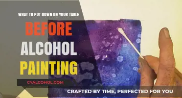 Prepare Your Table for Alcohol Painting: Essential Setup Guide