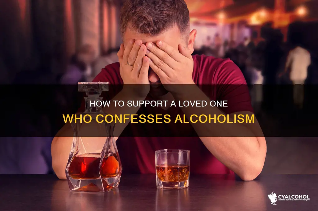 what to say to a loved one who admits alcoholism