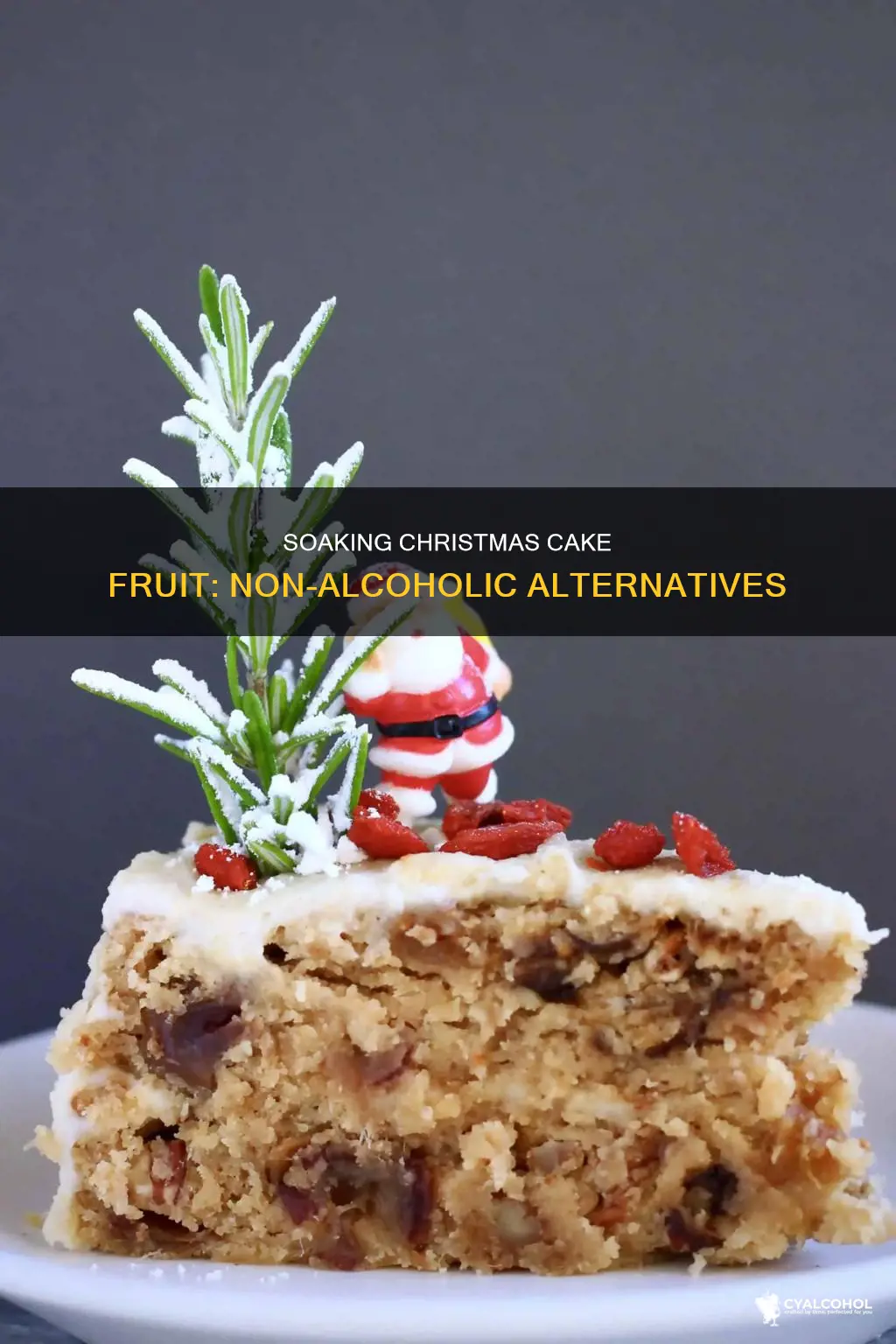 what to soaking christmas cake fruit in non alcoholic