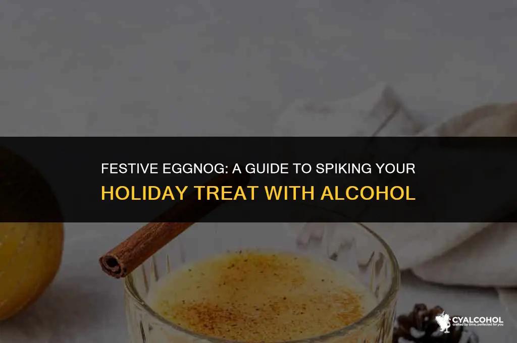 what to spike eggnog with alcohol