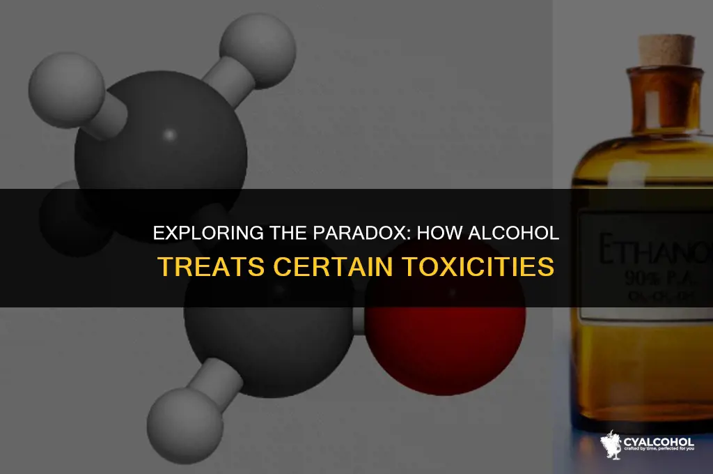 what toxicity is treated with alcohol