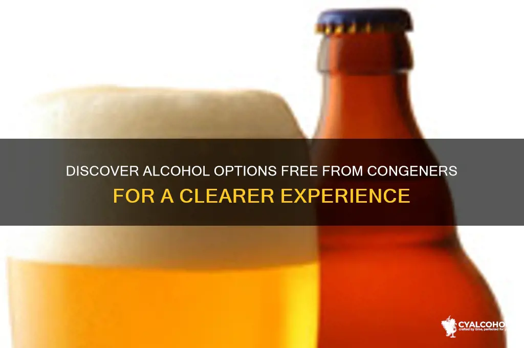 what type of alcohol does not have convenes