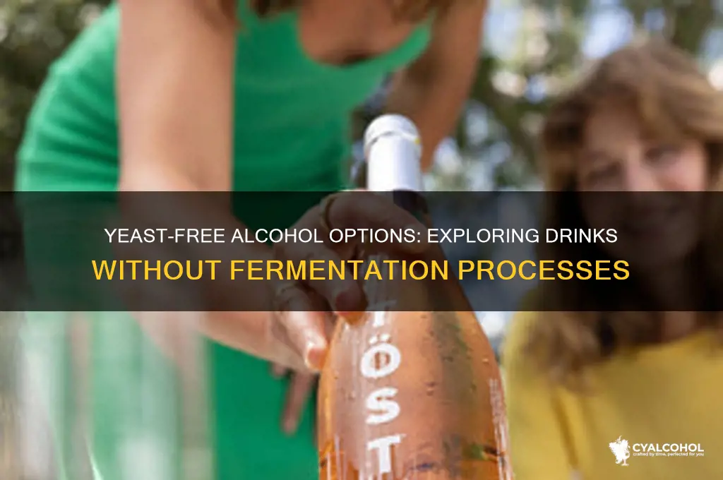 what type of alcohol does not have yeast