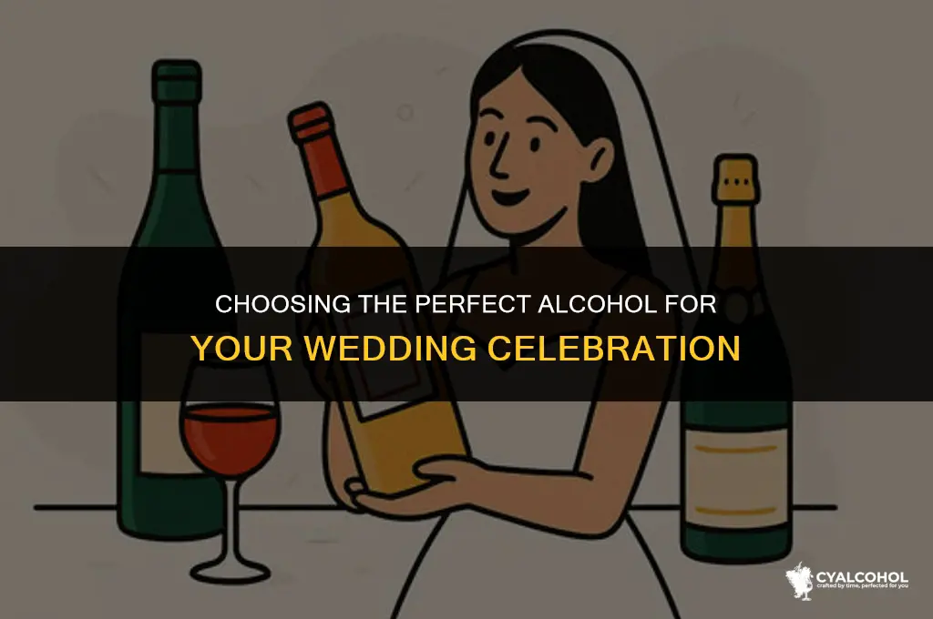 what type of alcohol for wedding