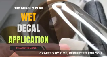 Best Alcohol Types for Flawless Wet Decal Application Techniques
