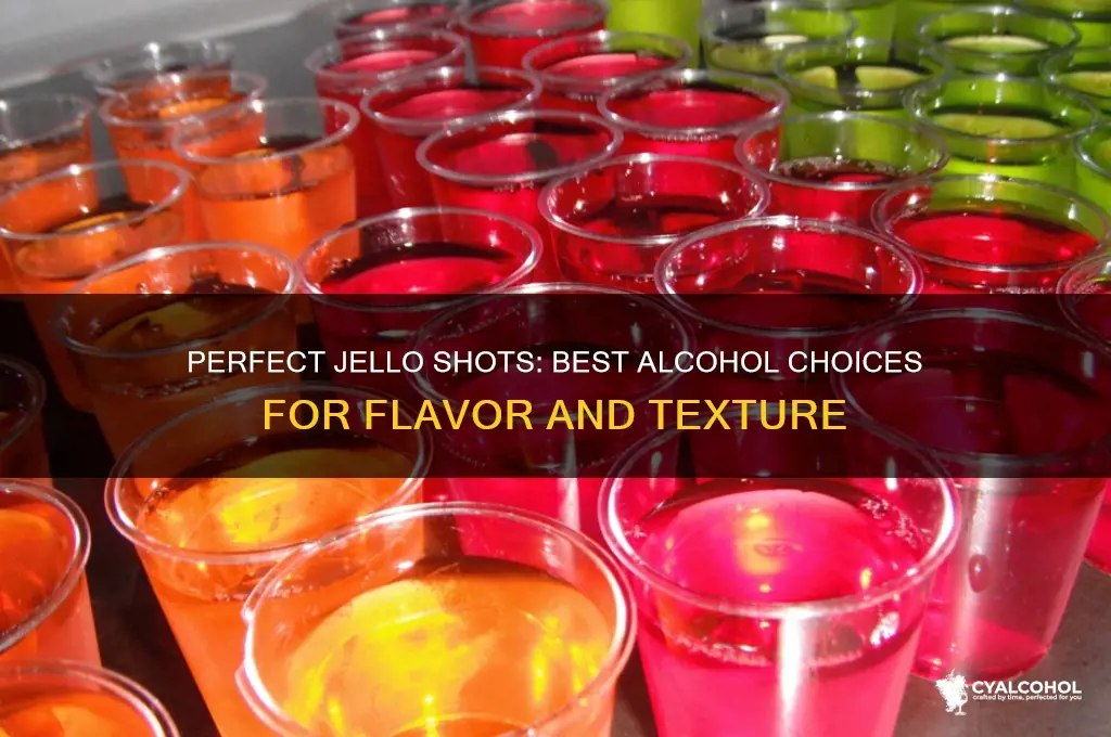 what type of alcohol goes in jello shots