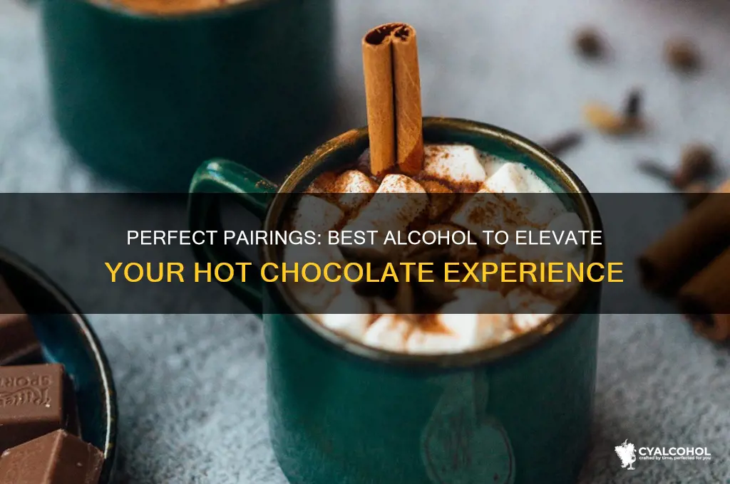what type of alcohol goes with hot chocolate