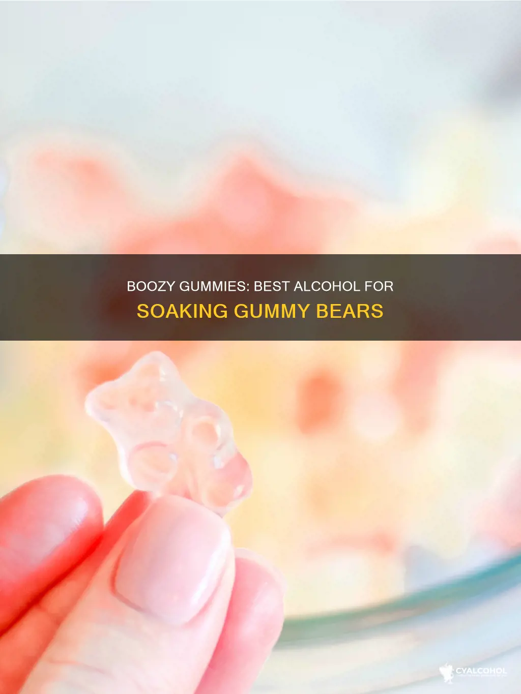 what type of alcohol is best for soaking gummie bears