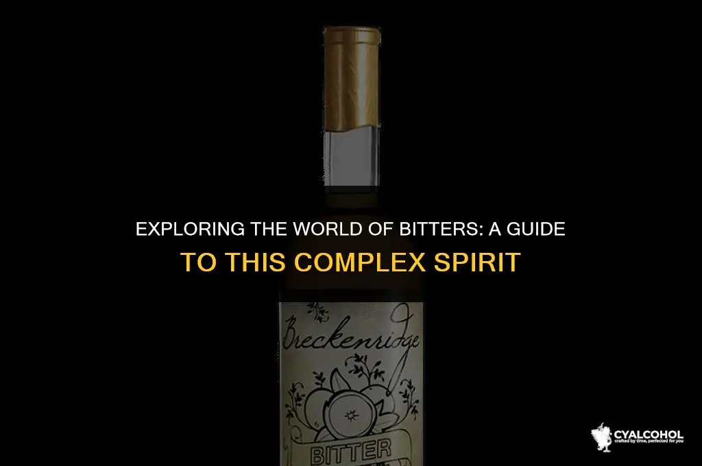 what type of alcohol is bitters