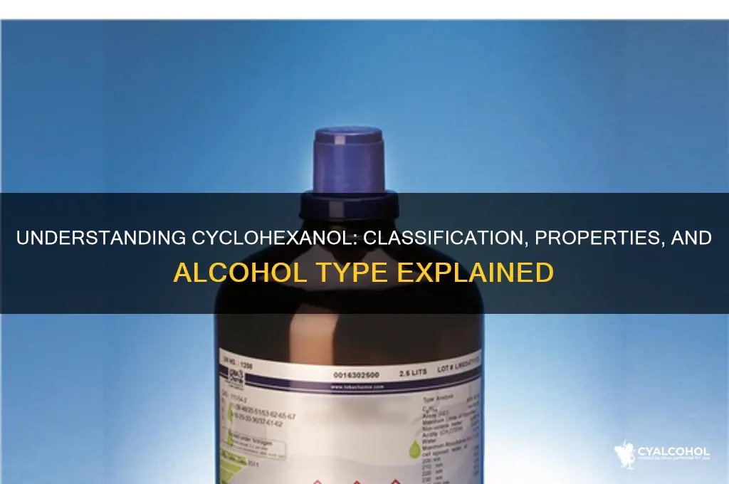 what type of alcohol is cyclohexanol