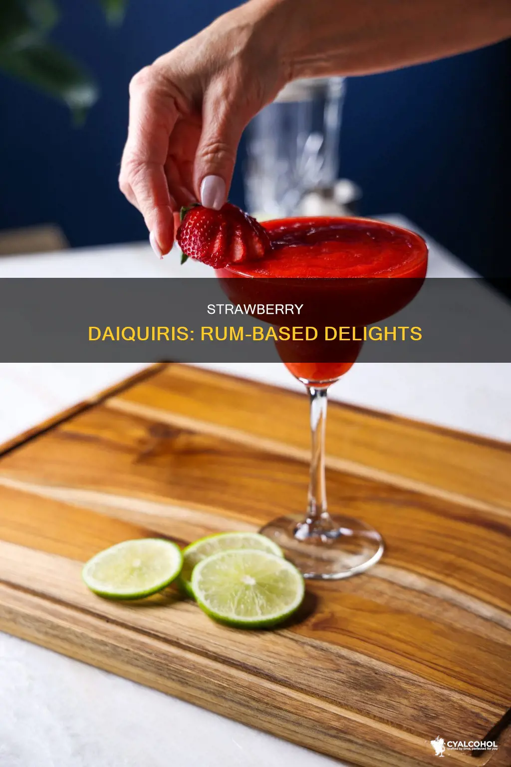 what type of alcohol is in a strawberry daiquiri