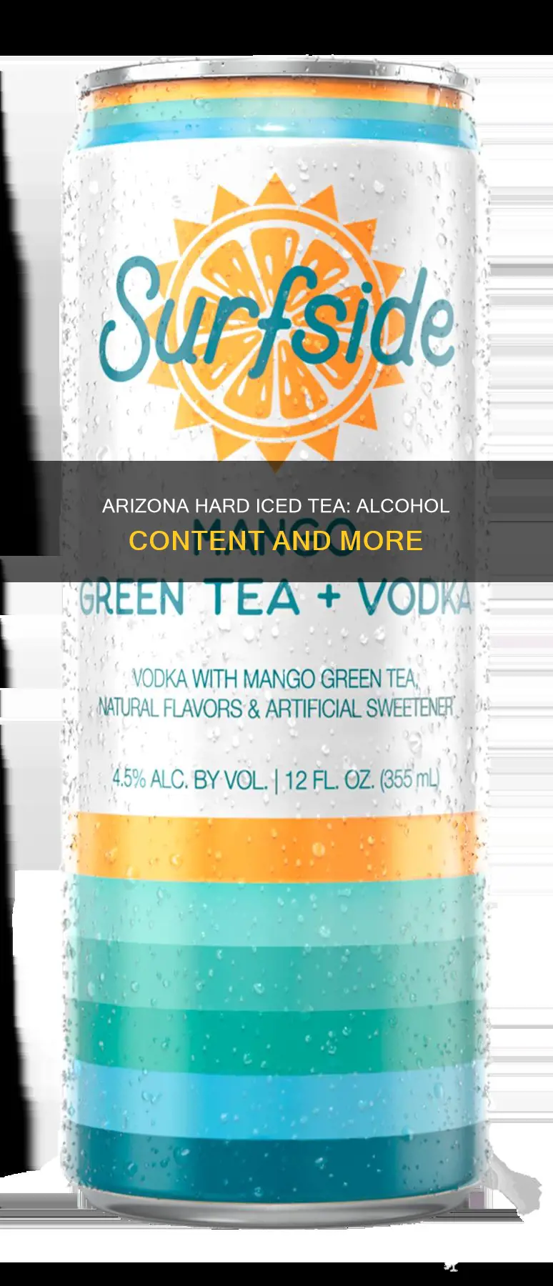 what type of alcohol is in arizona hard iced tea