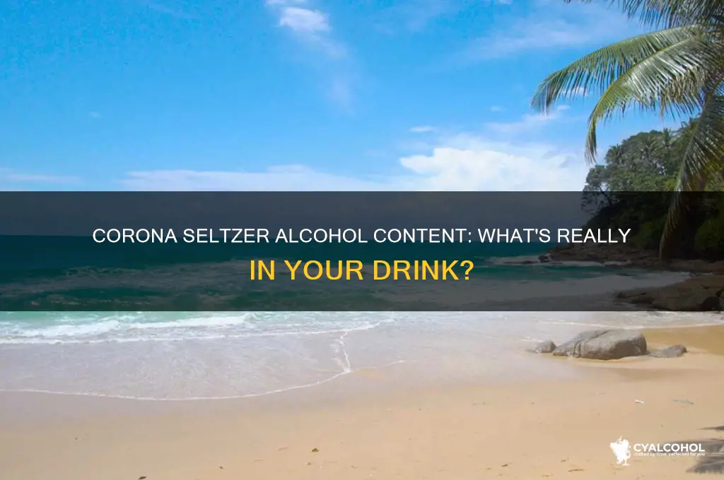 what type of alcohol is in corona seltzer