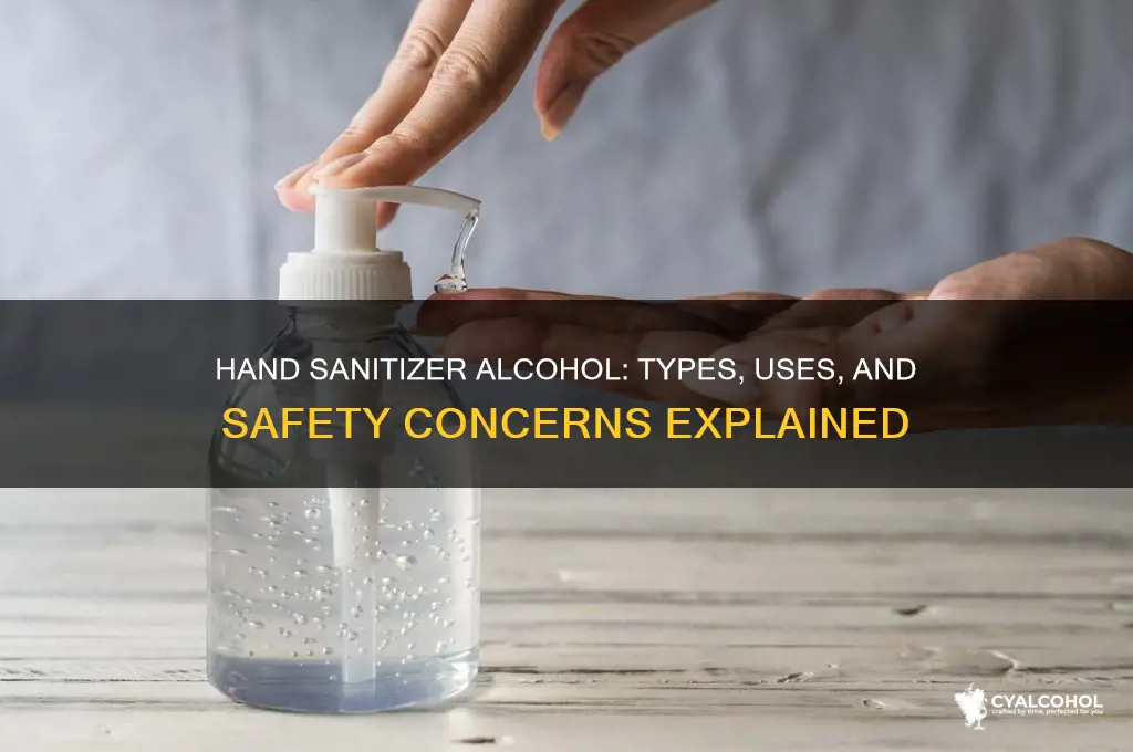 what type of alcohol is in hand sanitiser