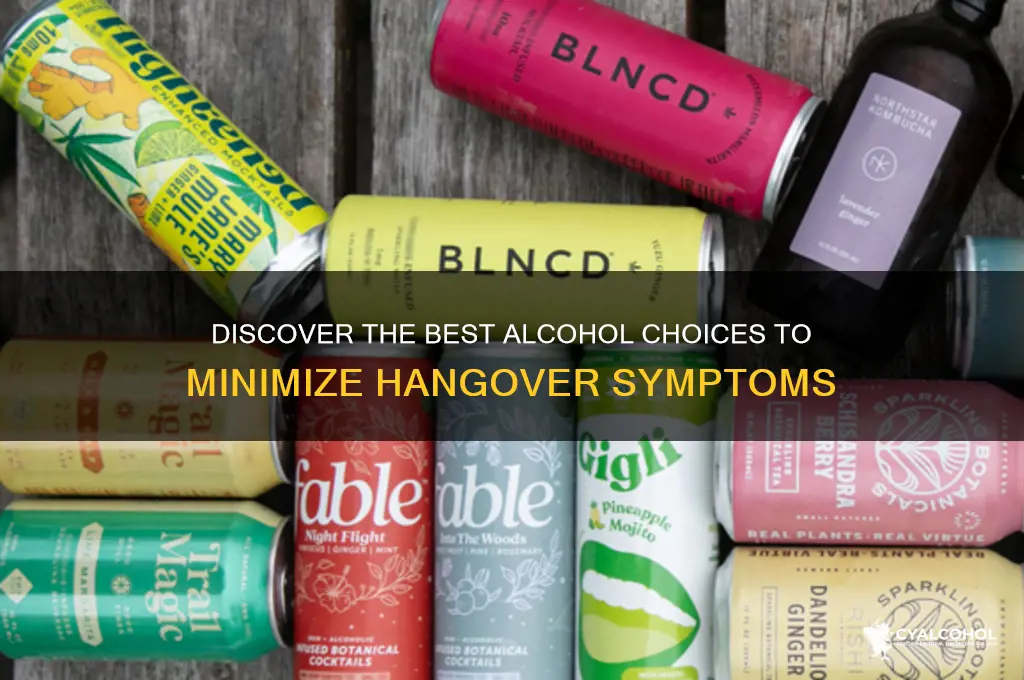 what type of alcohol least hangover