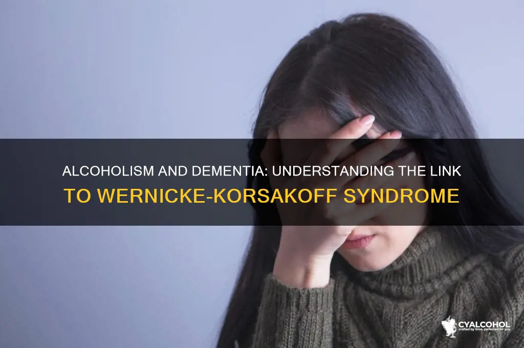 what type of dementia is associated with alcoholism