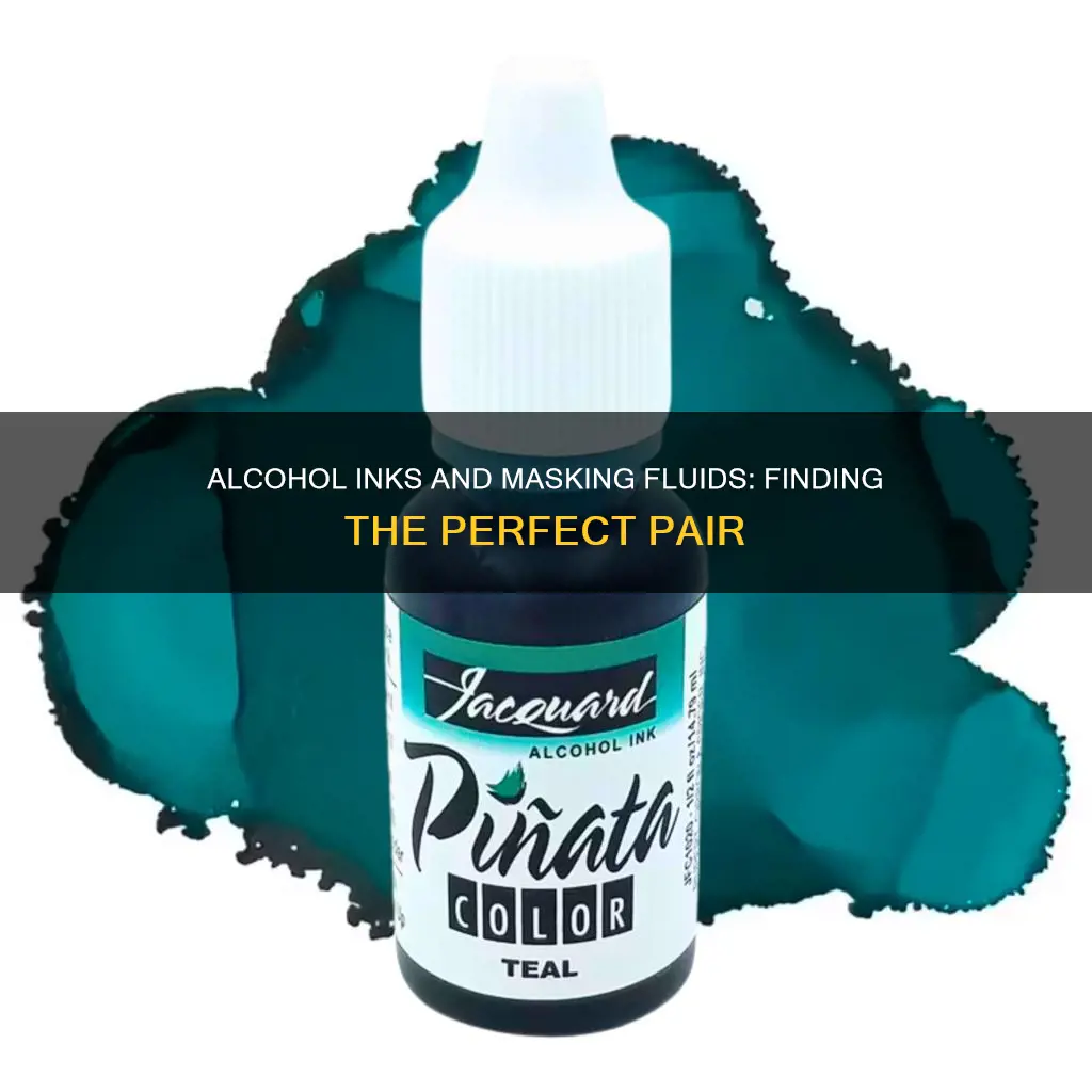 what type of masking fluid works with alcohol ink