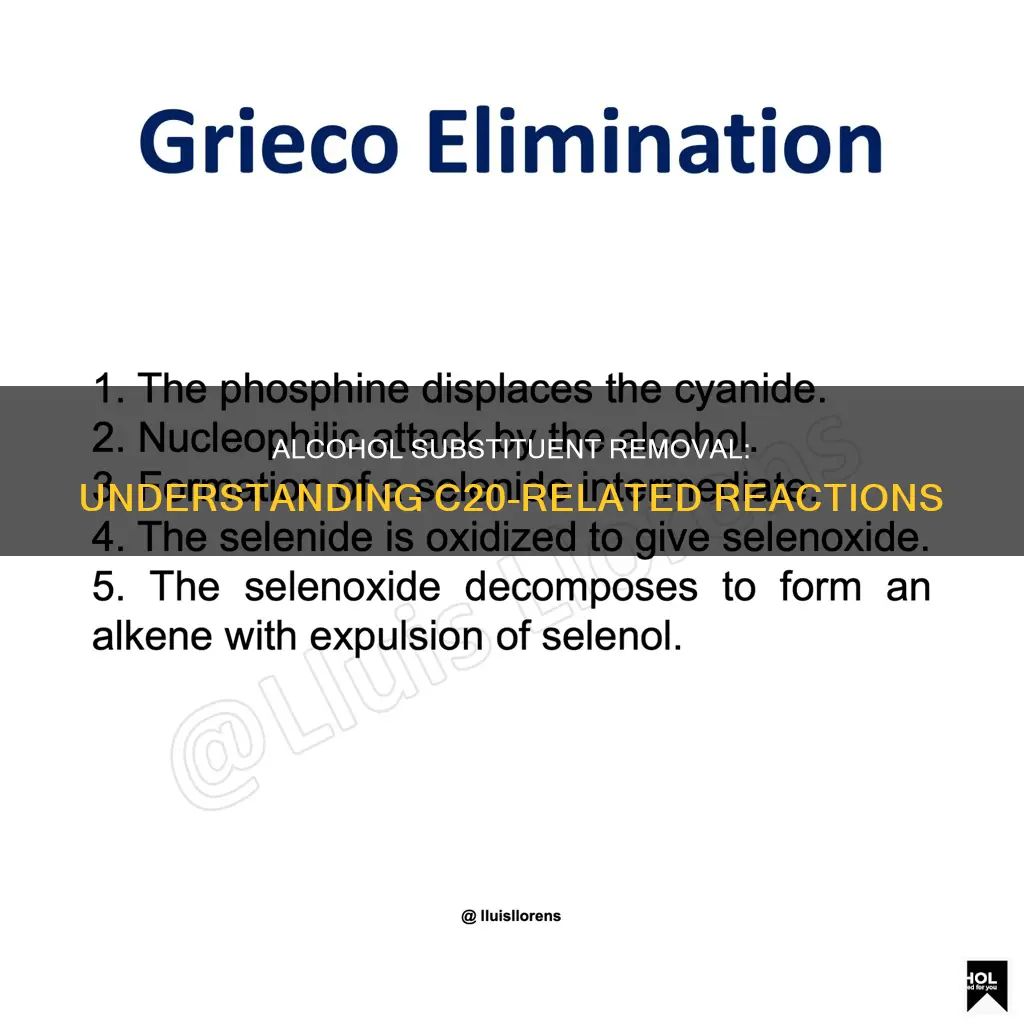 what type of reaction removes the c20 alcohol substituent