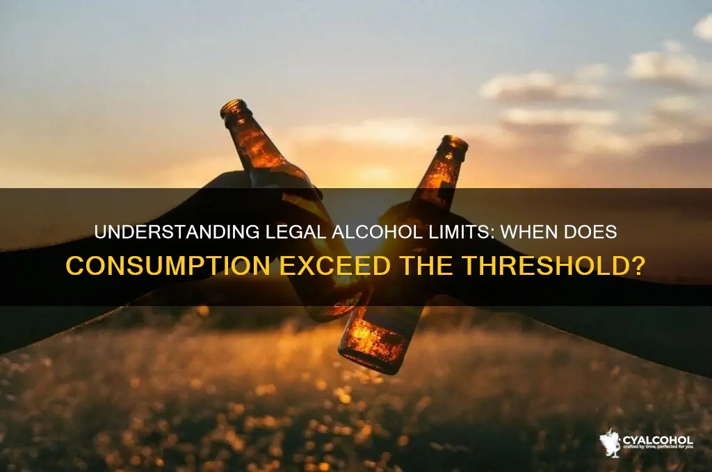 what unit of alcohol is over the limit