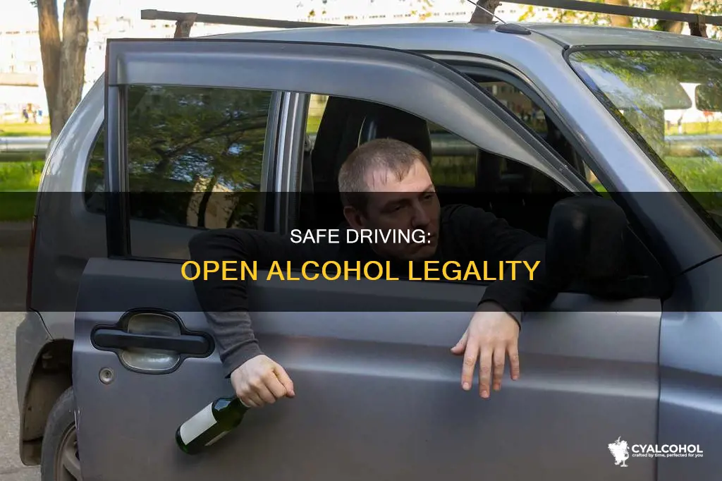 what us the legal way to drive with open alcohol