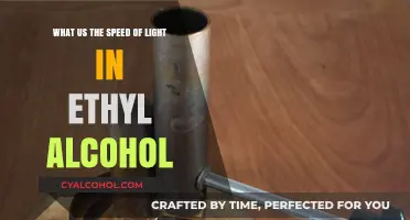 The Speed of Light in Ethyl Alcohol