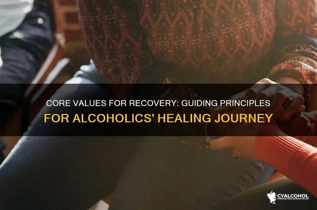 what values are important for alcoholics
