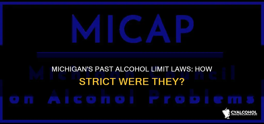 what was the alcohol limit in michigan in the past