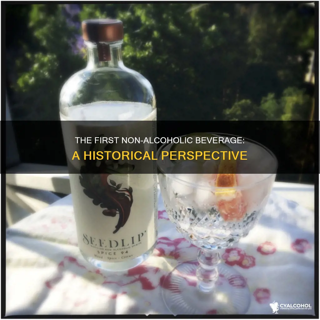 what was the first non alcoholic beverage aside from water