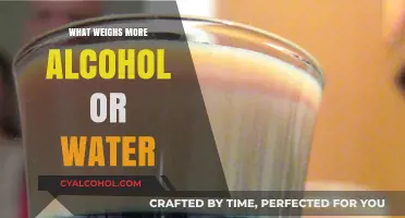 Alcohol vs. Water: Unveiling the Heavier Liquid in a Density Duel